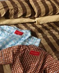 Woman short set SS27 Choco check