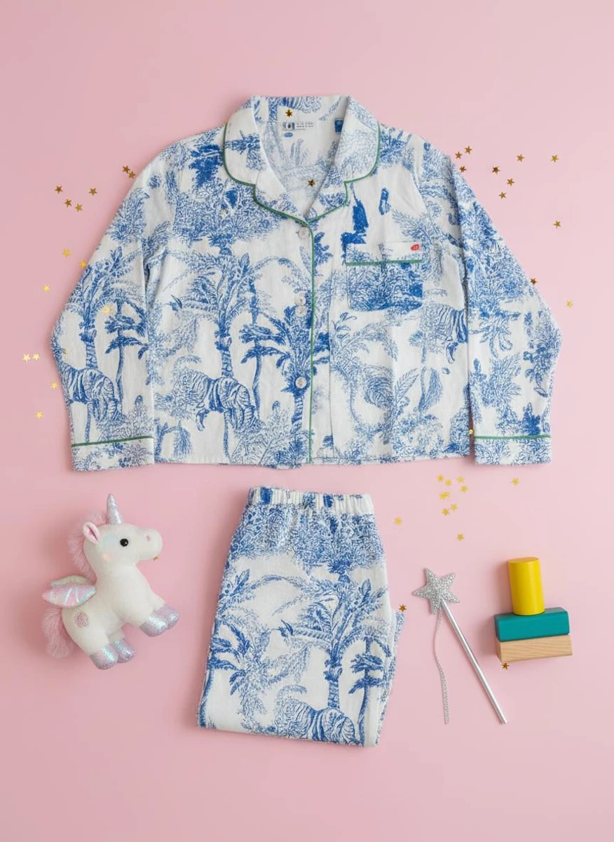 Kids long set SS26 - Blue 