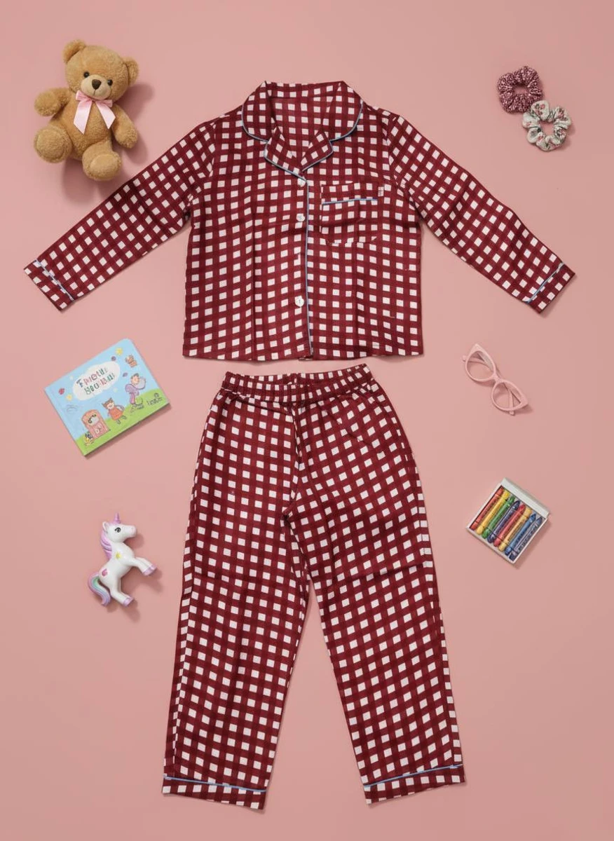 Kids long set SS26 - Bordeaux 