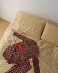 Kids long set ss27 Choco check