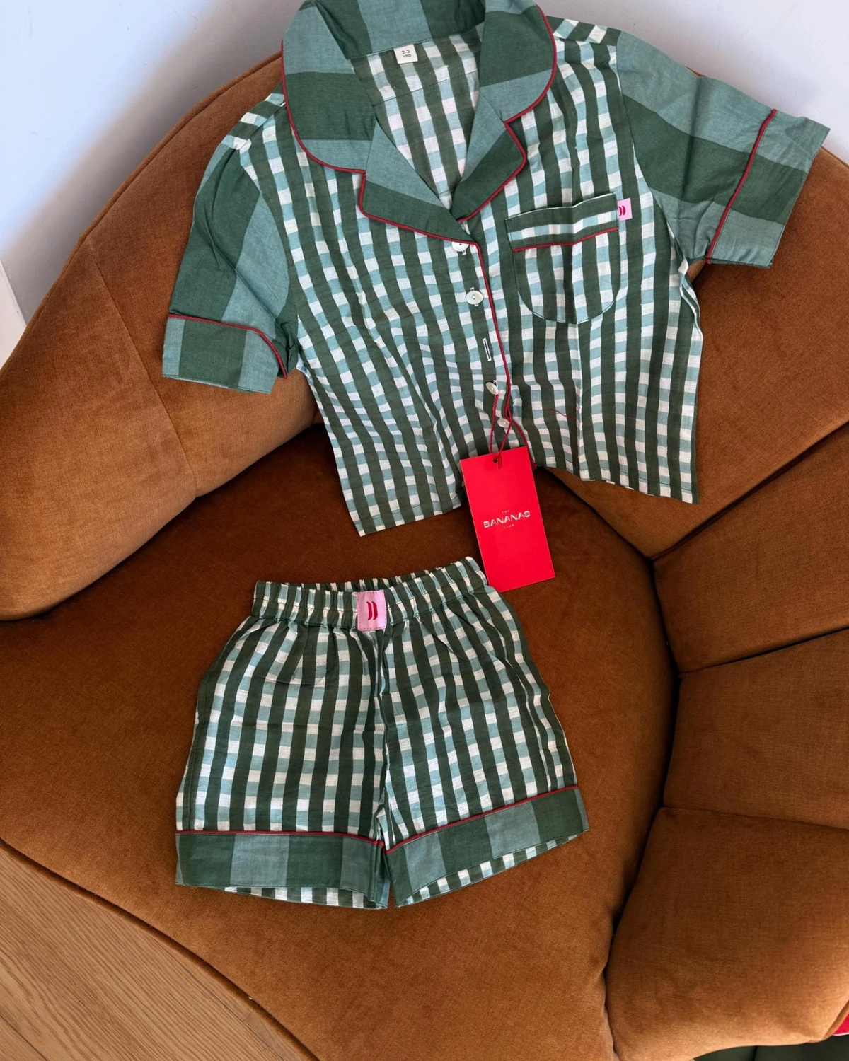Kids short set FW26 Green patch