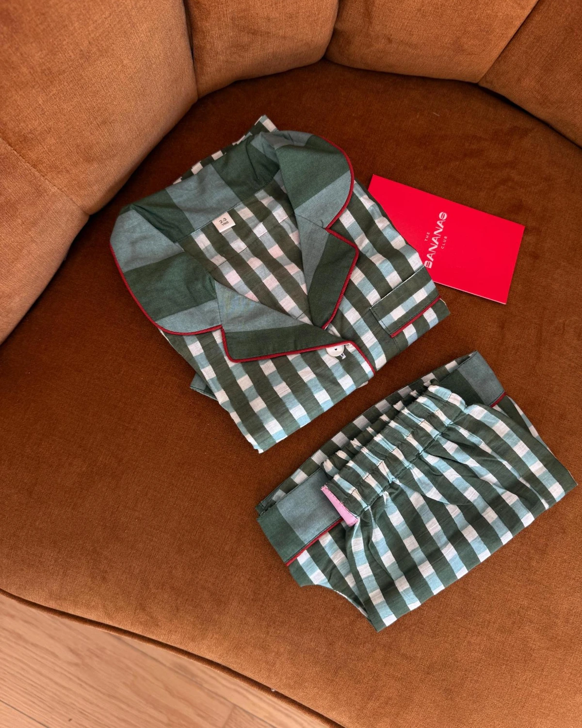 Kids short set FW26 Green patch