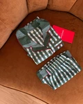 Kids short set FW26 Green patch