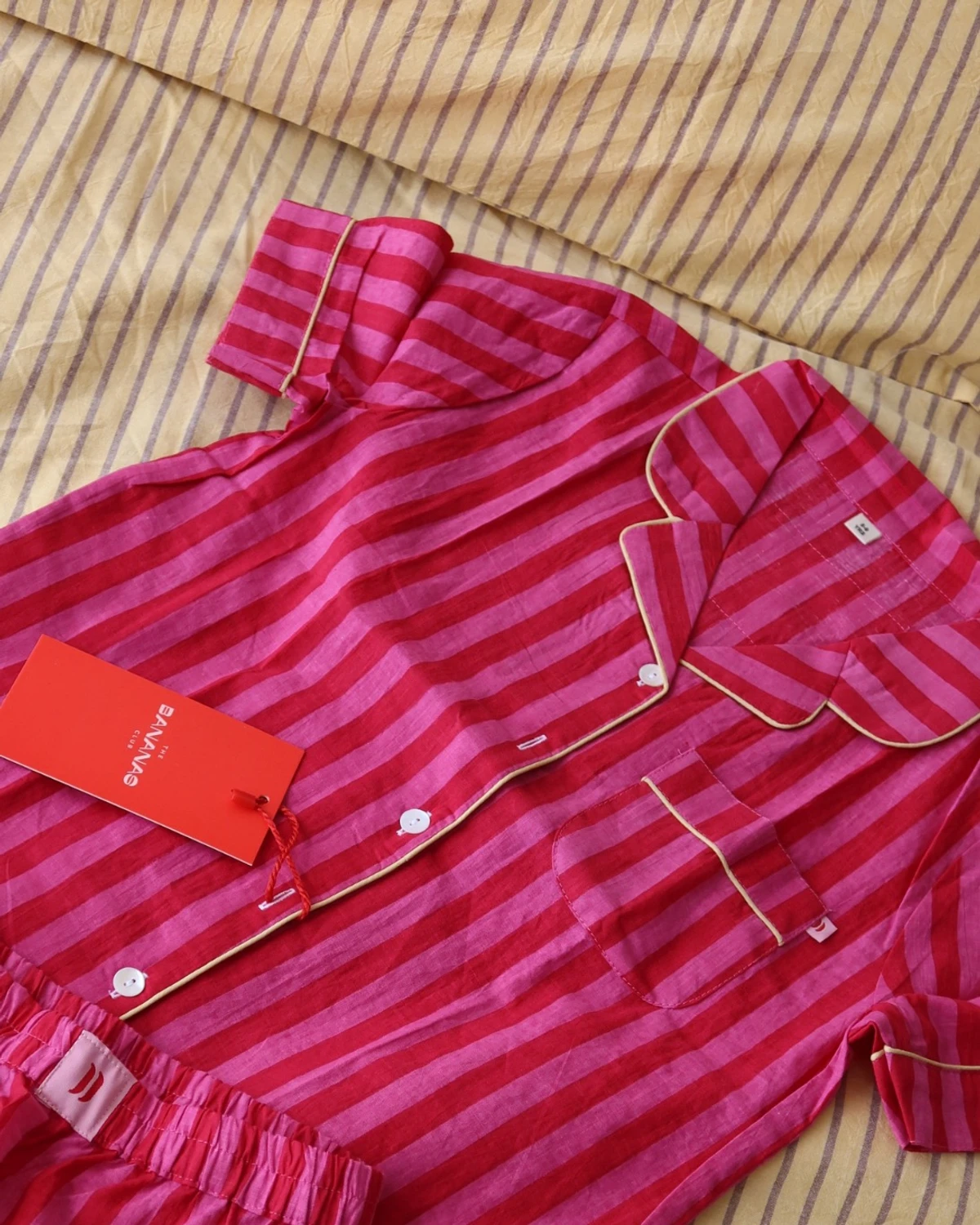 Kids short set SS27 Rayas pink