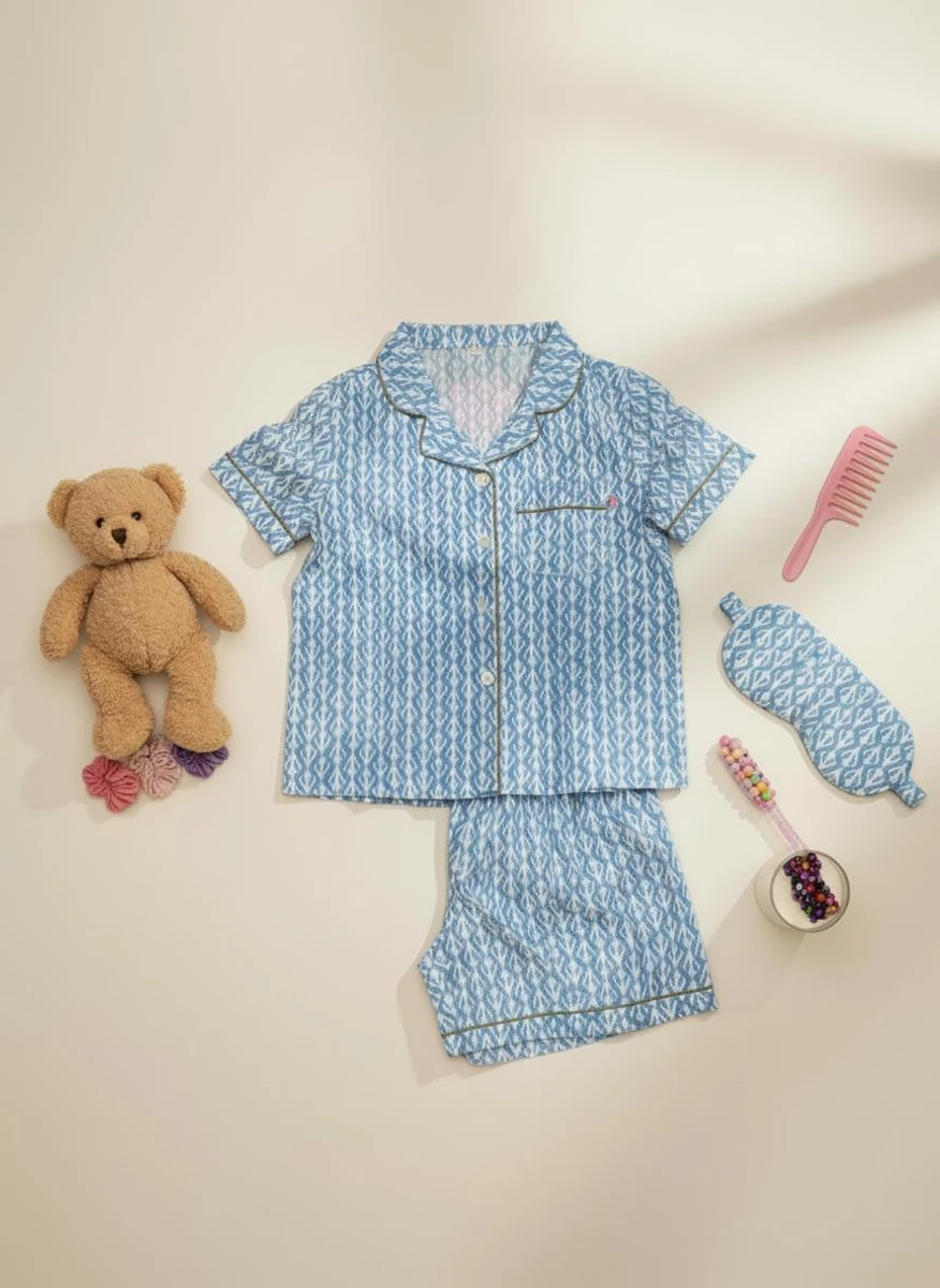 Kids short set SS26 - Baby blue 