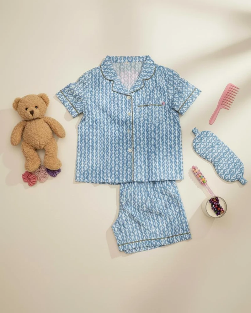 Kids short set SS26 Baby blue