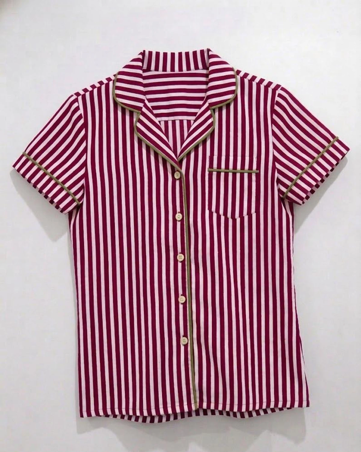 Woman long shirt FW26 Rayas tinto