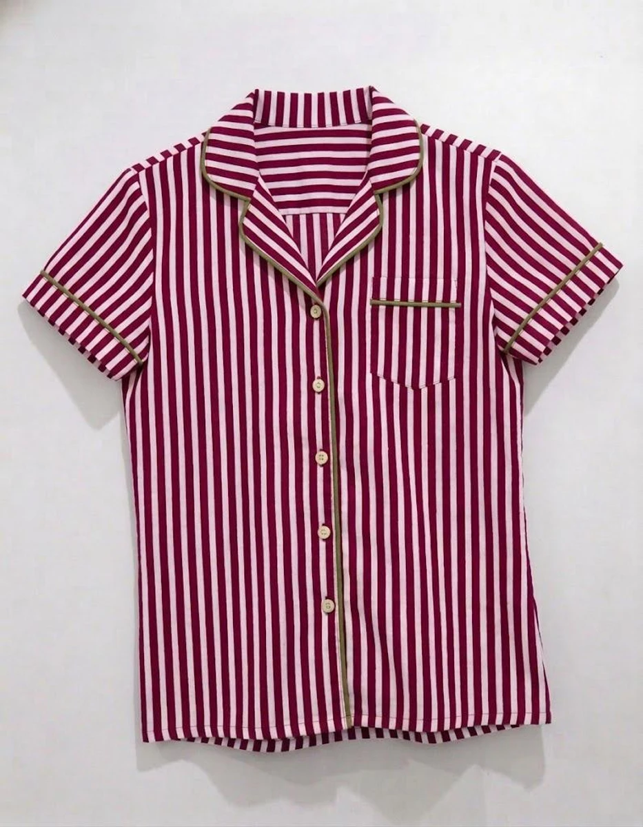 Woman long shirt FW26 - Rayas tinto 