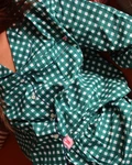 Woman long set SS27 Green check