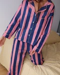 Woman long set SS27 Navy pink
