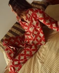 Woman long set SS27 Petal mosaico