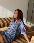 Long shirt SS27 Blueberry