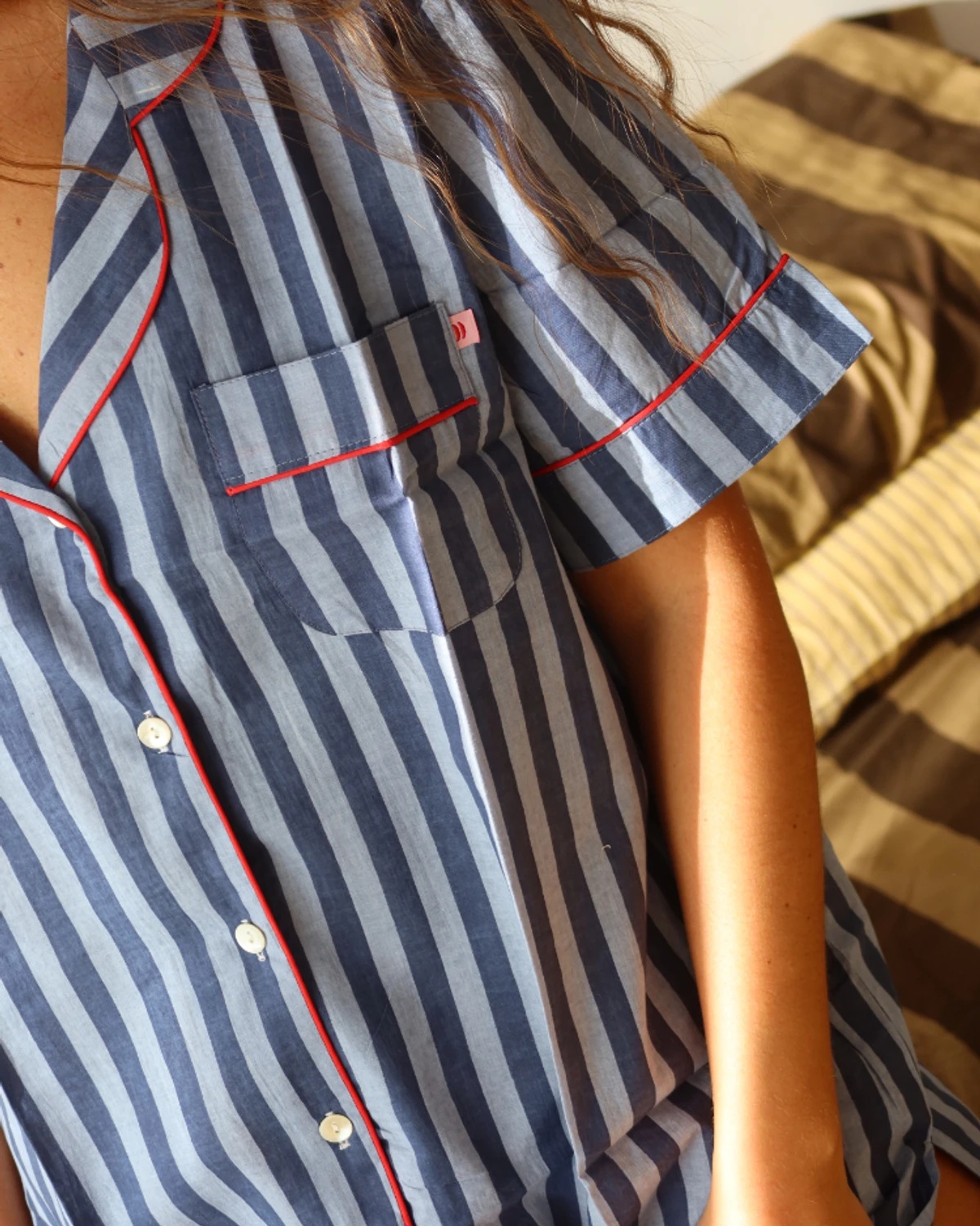 Long shirt SS27 Blueberry