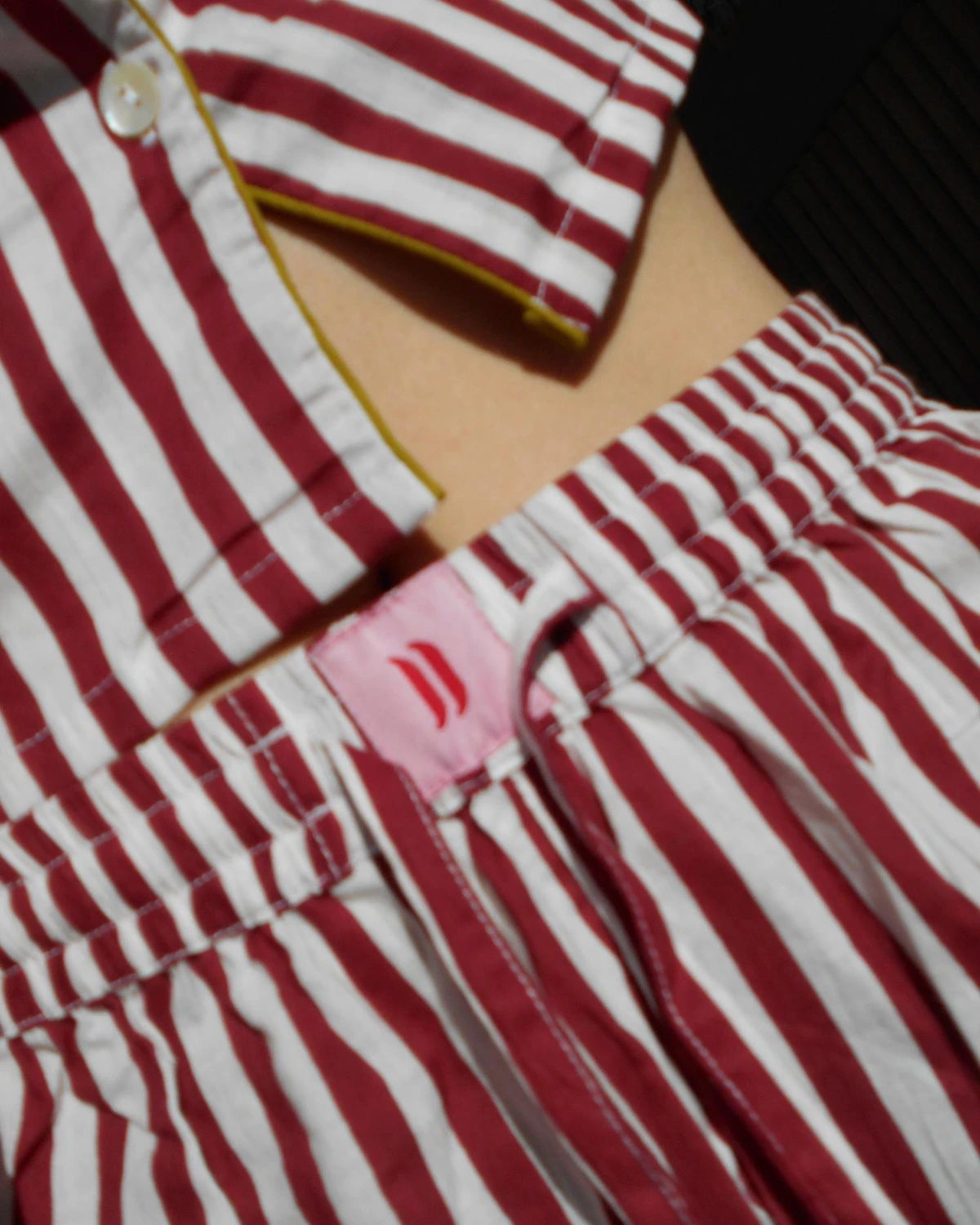 Woman short set FW26 Rayas tinto