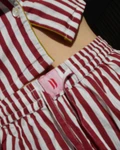 Woman short set FW26 Rayas tinto