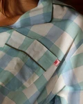Woman short set SS27 Cuadros bleu